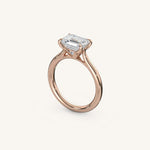 Load image into Gallery viewer, The Solienne – Cathedral Solitaire Engagement Ring (E-W)