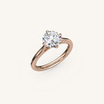 Load image into Gallery viewer, The Solienne – Cathedral Solitaire Engagement Ring (E-W)