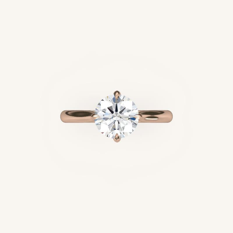 The Solienne – Cathedral Solitaire Engagement Ring (E-W)