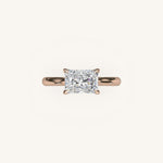 Load image into Gallery viewer, The Solienne – Cathedral Solitaire Engagement Ring (E-W)