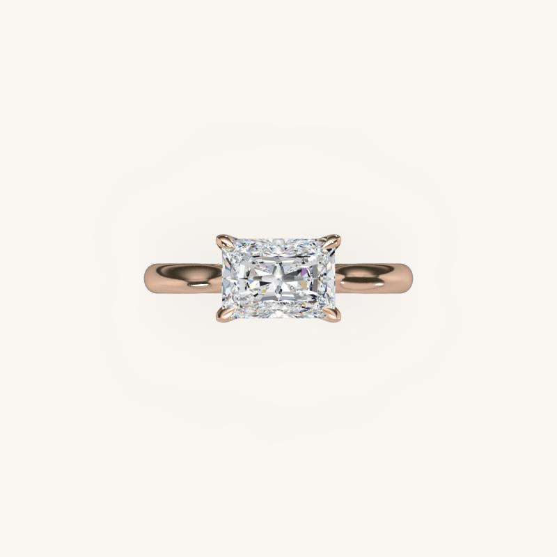 The Solienne – Cathedral Solitaire Engagement Ring (E-W)