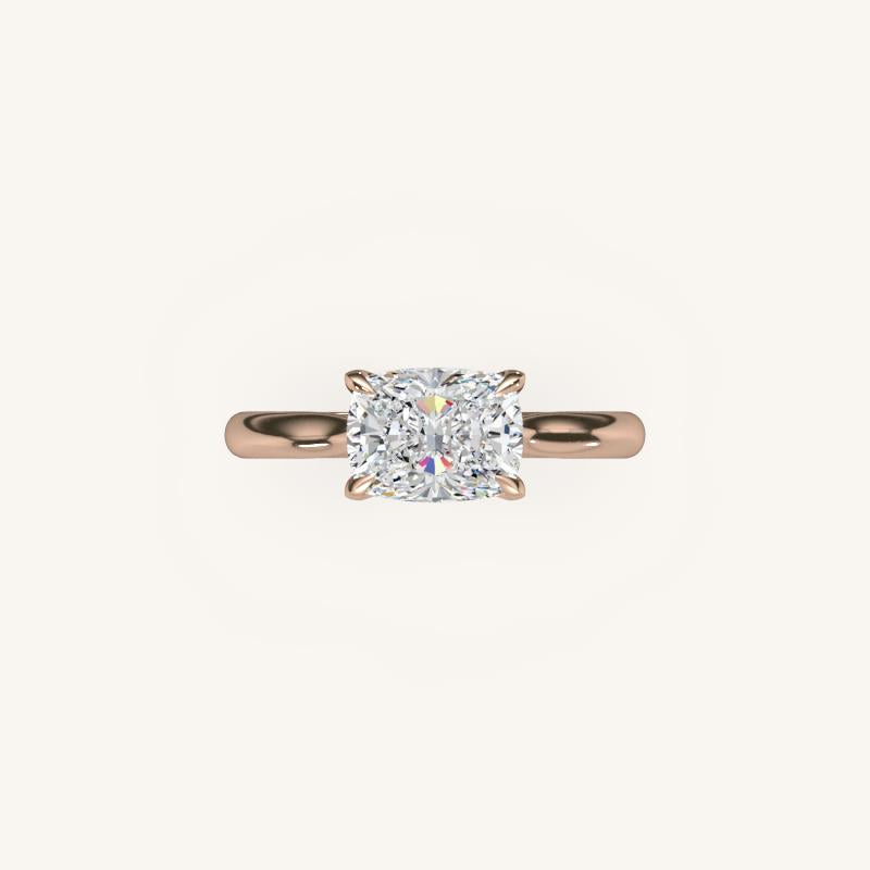The Solienne – Cathedral Solitaire Engagement Ring (E-W)