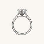 Load image into Gallery viewer, The Solienne – Cathedral Solitaire Engagement Ring (E-W)