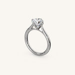Load image into Gallery viewer, The Solienne – Cathedral Solitaire Engagement Ring (E-W)