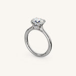 Load image into Gallery viewer, The Solienne – Cathedral Solitaire Engagement Ring (E-W)