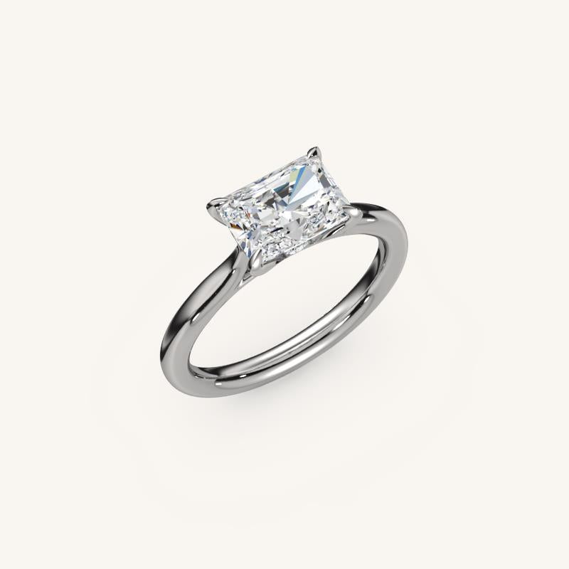 The Solienne – Cathedral Solitaire Engagement Ring (E-W)