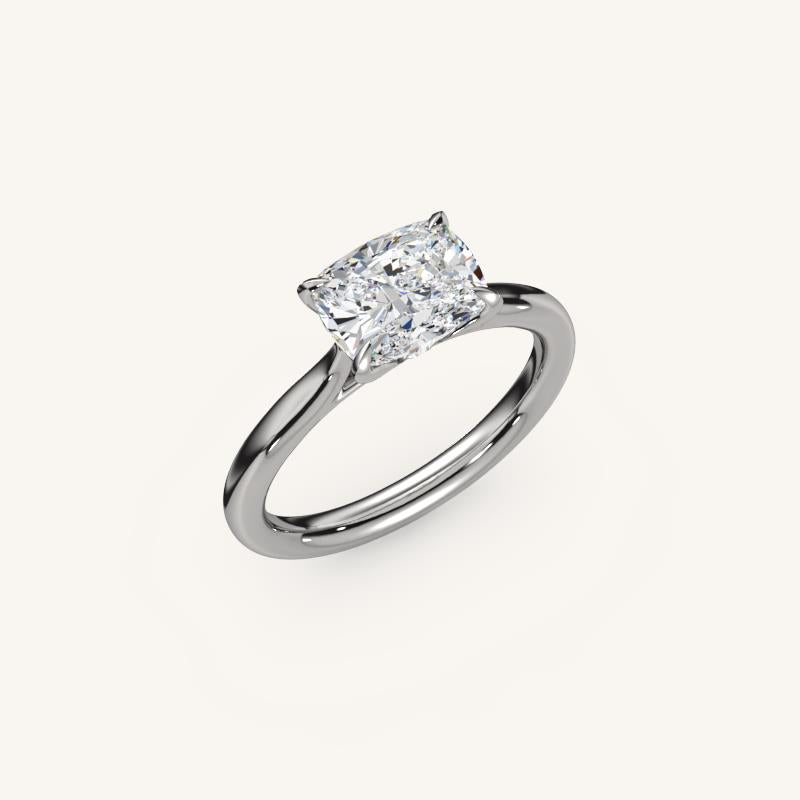 The Solienne – Cathedral Solitaire Engagement Ring (E-W)