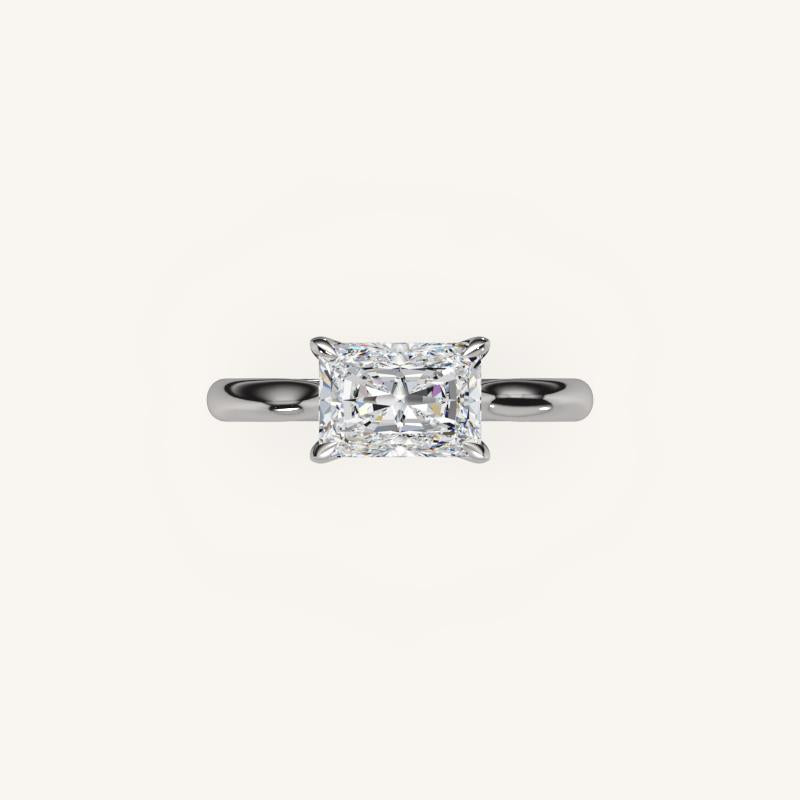 The Solienne – Cathedral Solitaire Engagement Ring (E-W)