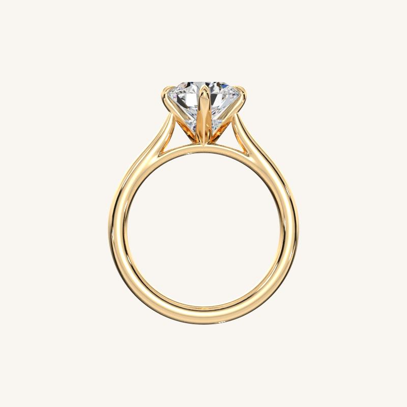 The Solienne – Cathedral Solitaire Engagement Ring (E-W)
