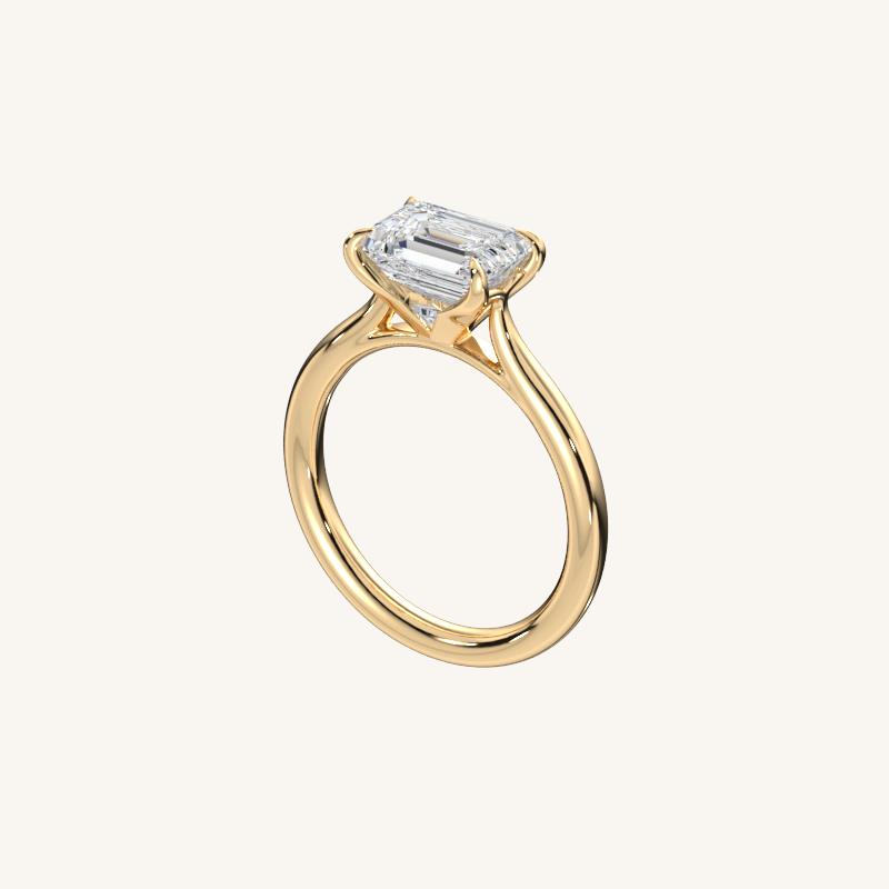The Solienne – Cathedral Solitaire Engagement Ring (E-W)