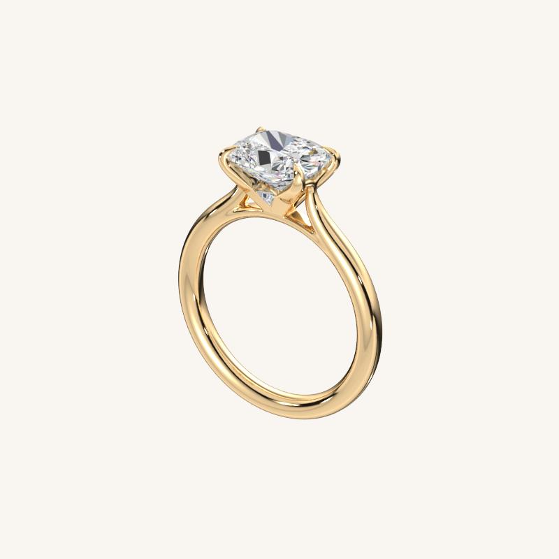 The Solienne – Cathedral Solitaire Engagement Ring (E-W)