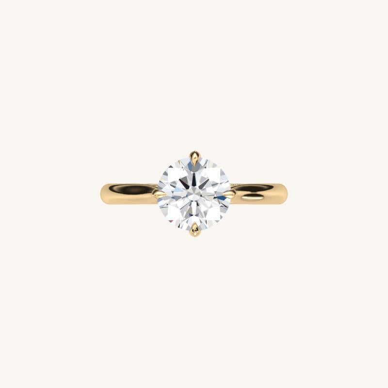 The Solienne – Cathedral Solitaire Engagement Ring (E-W)
