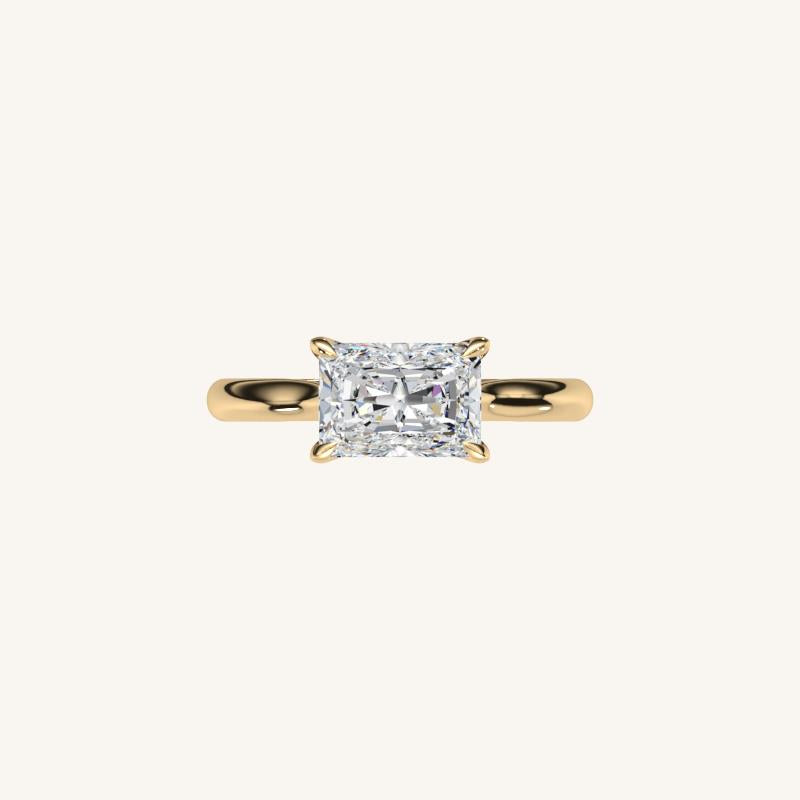 The Solienne – Cathedral Solitaire Engagement Ring (E-W)