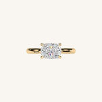 Load image into Gallery viewer, The Solienne – Cathedral Solitaire Engagement Ring (E-W)
