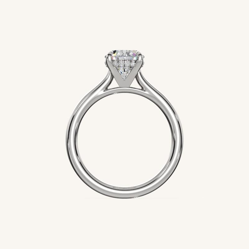 The Solienne – Cathedral Solitaire Hidden Halo Engagement Ring