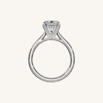 Load image into Gallery viewer, The Solienne – Cathedral Solitaire Hidden Halo Engagement Ring