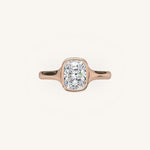 Load image into Gallery viewer, The Lunea – Floating Bezel Solitaire Engagement Ring