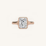 Load image into Gallery viewer, The Lunea – Floating Bezel Solitaire Engagement Ring