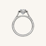 Load image into Gallery viewer, The Lunea – Floating Bezel Solitaire Engagement Ring