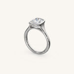 Load image into Gallery viewer, The Lunea – Floating Bezel Solitaire Engagement Ring