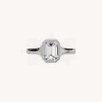 Load image into Gallery viewer, The Lunea – Floating Bezel Solitaire Engagement Ring