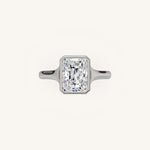 Load image into Gallery viewer, The Lunea – Floating Bezel Solitaire Engagement Ring