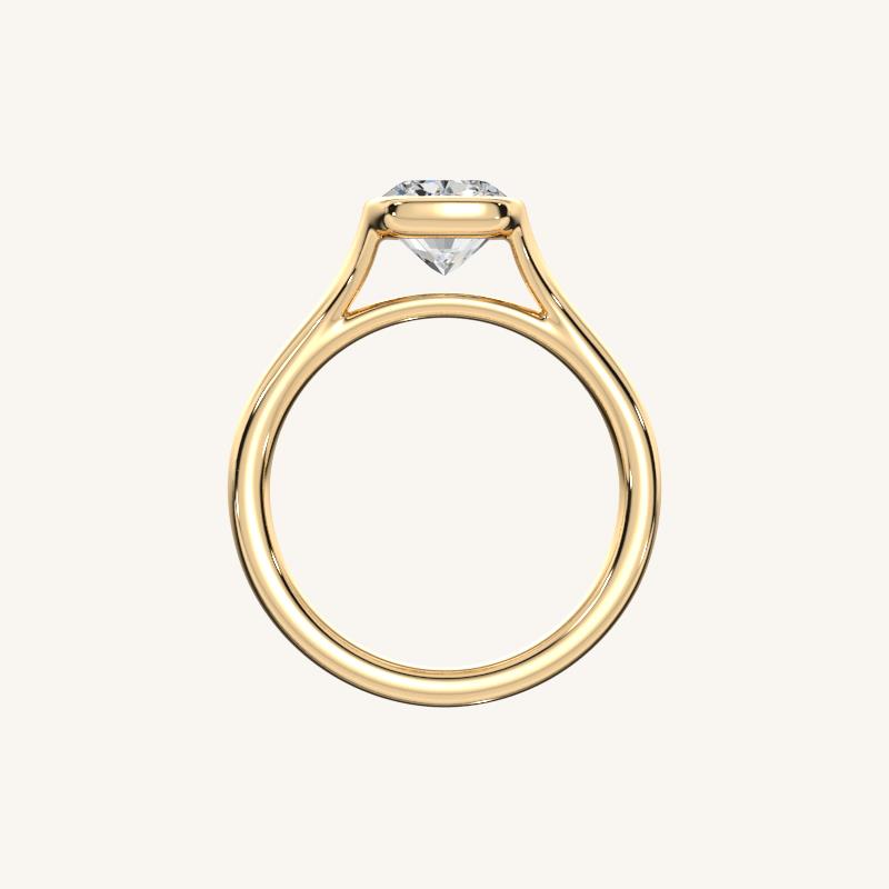 The Lunea – Floating Bezel Solitaire Engagement Ring