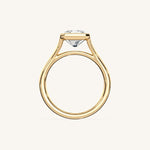 Load image into Gallery viewer, The Lunea – Floating Bezel Solitaire Engagement Ring