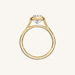 Load image into Gallery viewer, The Lunea – Floating Bezel Solitaire Engagement Ring