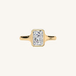 Load image into Gallery viewer, The Lunea – Floating Bezel Solitaire Engagement Ring
