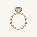 Load image into Gallery viewer, The Trelisse – Hidden Halo Diamond Engagement Ring (E-W)