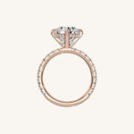 Load image into Gallery viewer, The Trelisse – Hidden Halo Diamond Engagement Ring (E-W)