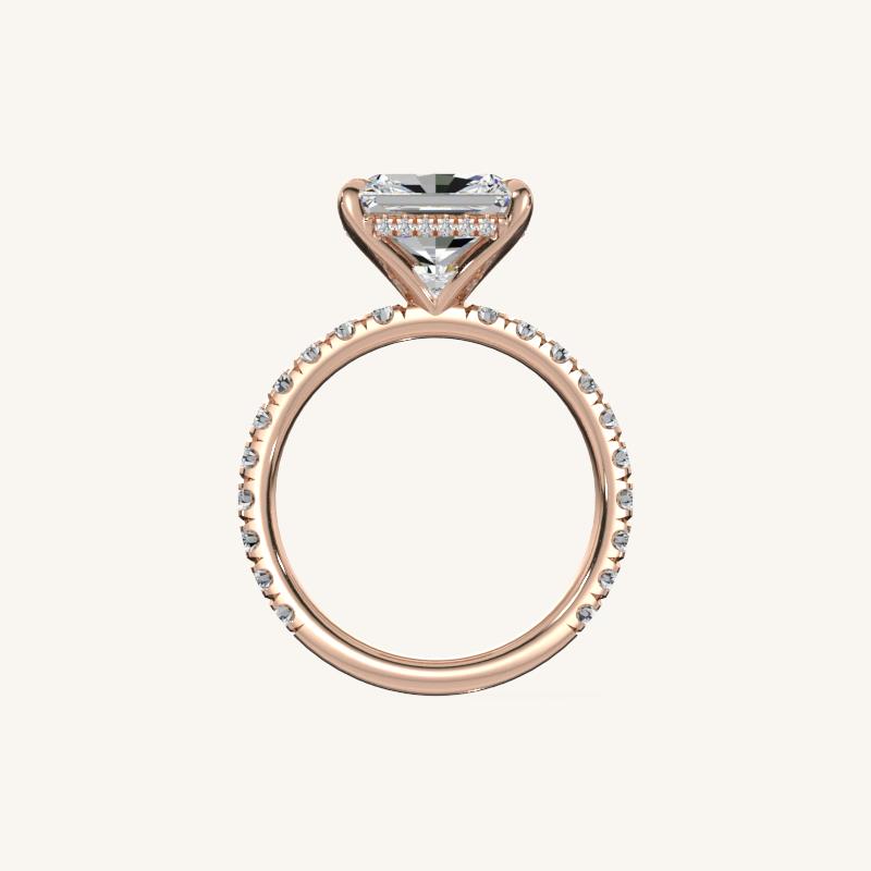 The Trelisse – Hidden Halo Diamond Engagement Ring (E-W)