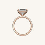 Load image into Gallery viewer, The Trelisse – Hidden Halo Diamond Engagement Ring (E-W)