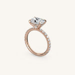 Load image into Gallery viewer, The Trelisse – Hidden Halo Diamond Engagement Ring (E-W)