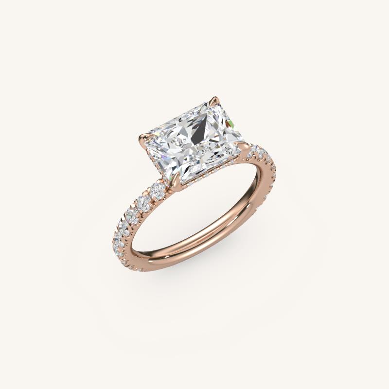 The Trelisse – Hidden Halo Diamond Engagement Ring (E-W)