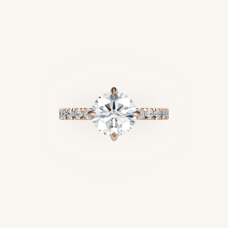 The Trelisse – Hidden Halo Diamond Engagement Ring (E-W)