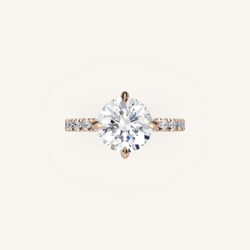 The Trelisse – Hidden Halo Diamond Engagement Ring (E-W)