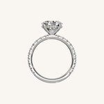 Load image into Gallery viewer, The Trelisse – Hidden Halo Diamond Engagement Ring (E-W)