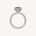 Load image into Gallery viewer, The Trelisse – Hidden Halo Diamond Engagement Ring (E-W)