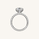 Load image into Gallery viewer, The Trelisse – Hidden Halo Diamond Engagement Ring (E-W)