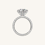 Load image into Gallery viewer, The Trelisse – Hidden Halo Diamond Engagement Ring (E-W)