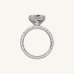 Load image into Gallery viewer, The Trelisse – Hidden Halo Diamond Engagement Ring (E-W)