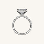 Load image into Gallery viewer, The Trelisse – Hidden Halo Diamond Engagement Ring (E-W)