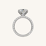Load image into Gallery viewer, The Trelisse – Hidden Halo Diamond Engagement Ring (E-W)