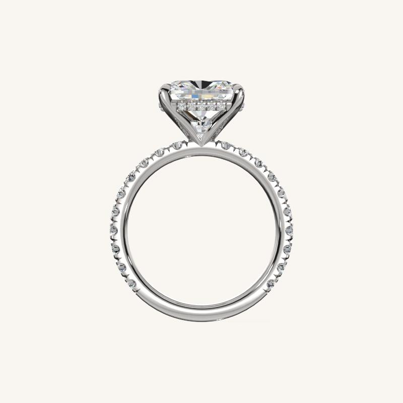 The Trelisse – Hidden Halo Diamond Engagement Ring (E-W)