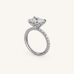 Load image into Gallery viewer, The Trelisse – Hidden Halo Diamond Engagement Ring (E-W)