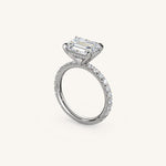 Load image into Gallery viewer, The Trelisse – Hidden Halo Diamond Engagement Ring (E-W)