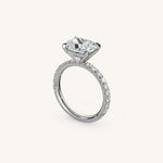 Load image into Gallery viewer, The Trelisse – Hidden Halo Diamond Engagement Ring (E-W)