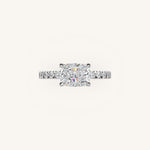 Load image into Gallery viewer, The Trelisse – Hidden Halo Diamond Engagement Ring (E-W)